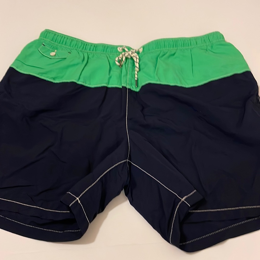 Tommy Bahama navy and green swimsuit